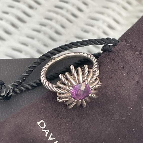 David Yurman Starburst Amethyst Ring Size 8 - Picture 4 of 4